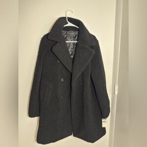 Lauren Ralph Lauren Charcoal Double-Breasted Coat
